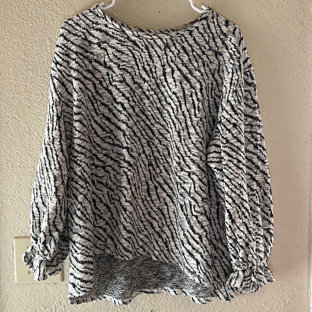 Zac & Rachel Woman Zebra Print Blouse